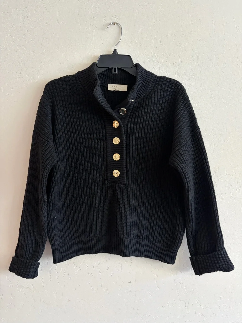 Sezane Lucas Jumper Black XS - Picture 6 of 11
